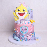 D.42.b BABY SHARK - Children Birthday Cakes - WILTON PATISSERIE